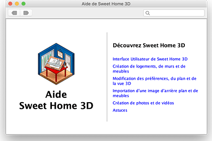 Aide de Sweet Home 3D