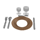 Plate, glasses and cutlery by Sleipnir1