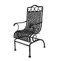 Black deck chair by Pencilart