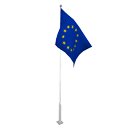Flag hinged pole by Ola-Kristian Hoff