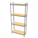 Steel shelves by Ola-Kristian Hoff