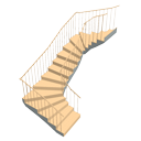 Escalier ¾ tournant par Ola-Kristian Hoff