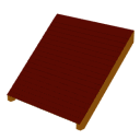 Red slate roof by Emmanuel Puybaret