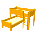 Corner bunk bed by eTeks