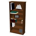 Filled bookcase by eTeks