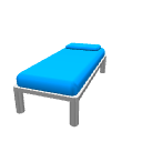 Blue child bed by LucaPresidente