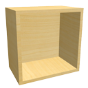 Cube shelf maple by LucaPresidente
