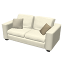 Burlap sofa by Scopia