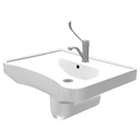Ergonomic washbasin by Scopia