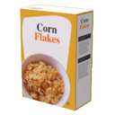 Boîte de corn flakes par Scopia
