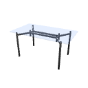 Glass table by Scopia