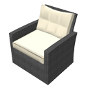 Rattan armchair by Scopia