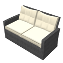 Rattan sofa by Scopia