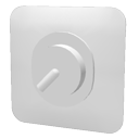 Rounded dimmer switch by Scopia